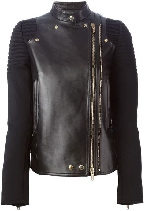 givenchy studded motorcycle jacket|givenchy leather coat.